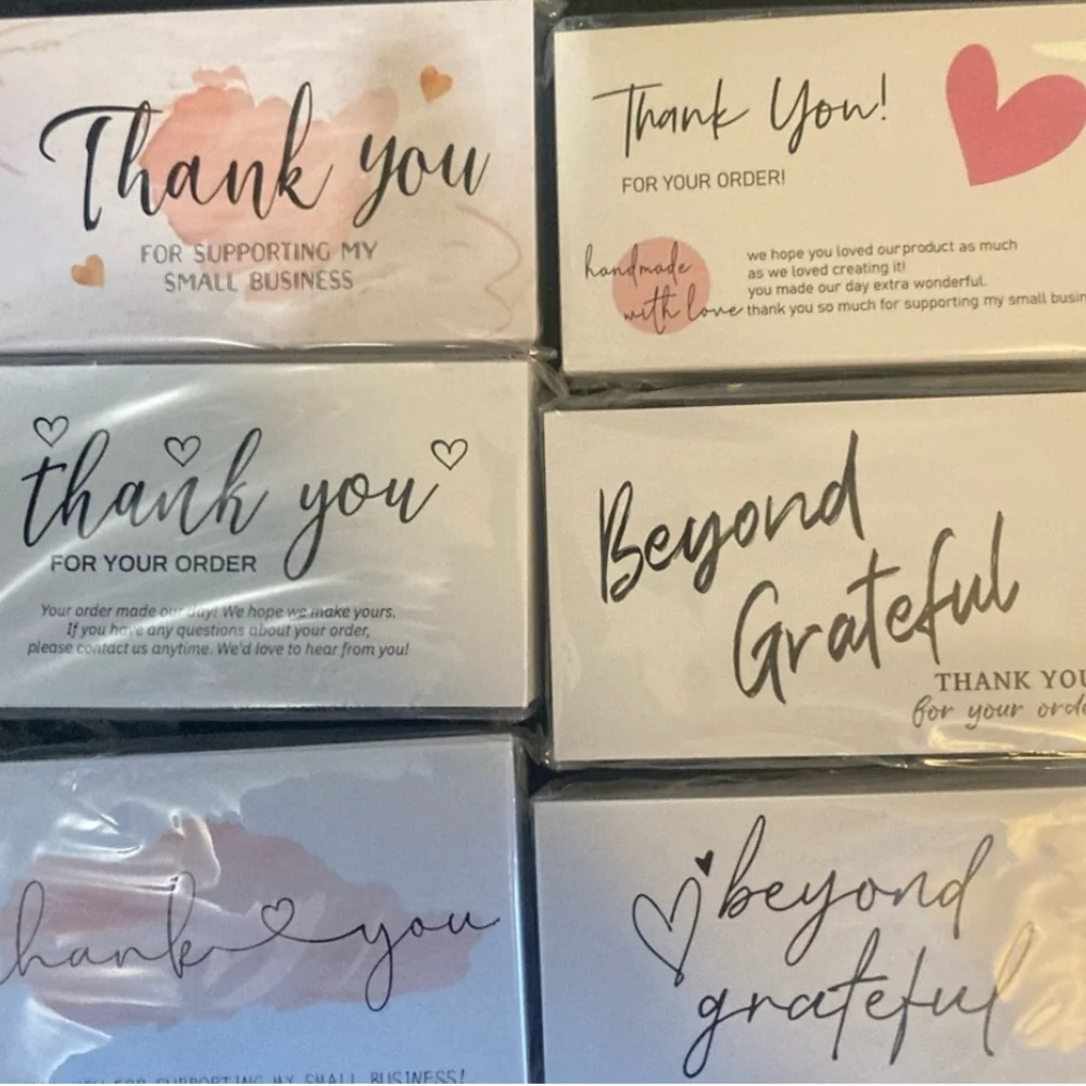 Thank You Cards And STICKERS Bundle.